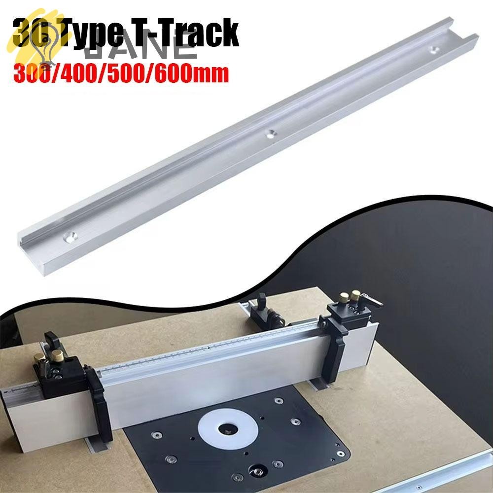 JANE 1 ชิ้น T-Slot Track,สไลด์คู่มือรางอลูมิเนียมT-Track,300-600 มิลลิเมตรT Sliderตารางการแข่งขันสล็