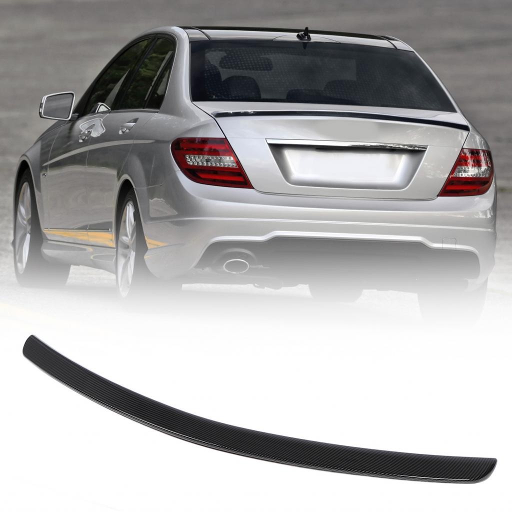 Homy ด้านหลัง Trunk Boot สปอยเลอร์ AMG สไตล์ปรับปรุง Aerodynamic กันกระแทก Tail Lip Kit สําหรับ C Cl