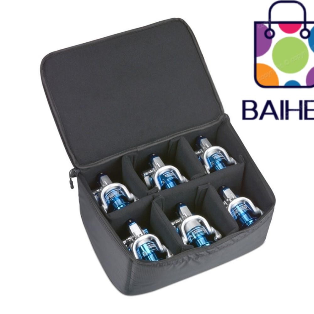 BAIHEE กระเป๋ารอกตกปลา, 2/3/4/6 กริด Multi-Compartment กระเป๋าอุปกรณ์ตกปลา, Professional เกรดกันน้ําพกพา Handle ทนทานตกปลา Tackle กระเป๋าเกียร์องค์กร