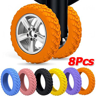 ผ้าคลุมล้อกระเป๋าเดินทางแบบหนา 8 ชิ้น / ตัวป้องกันล้อกระเป๋า…