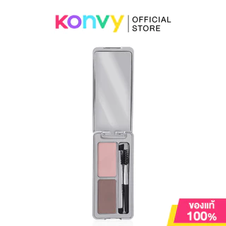 Cathy Doll x Maeng Artist Eyebrow Powder [1.8g + 1.8g] #01 Ashley Gray พาเลทเขียนคิ้วเนื้อฝุ่น 2 เฉดสี เคที่ดอลล์.