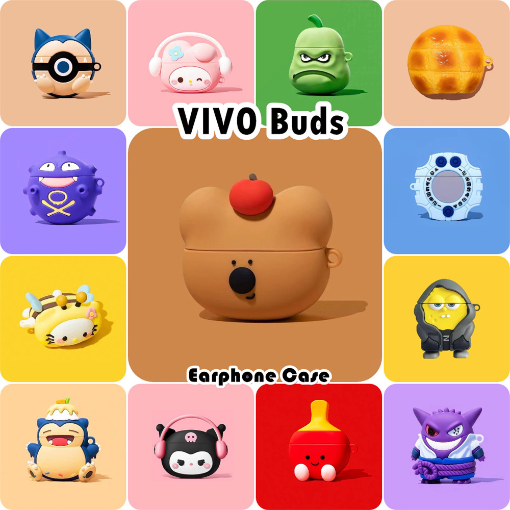 คุณภาพสูงสําหรับ VIVO Buds Case Casing Soft Silicone Headphone Case Innovation Cartoon NO.3