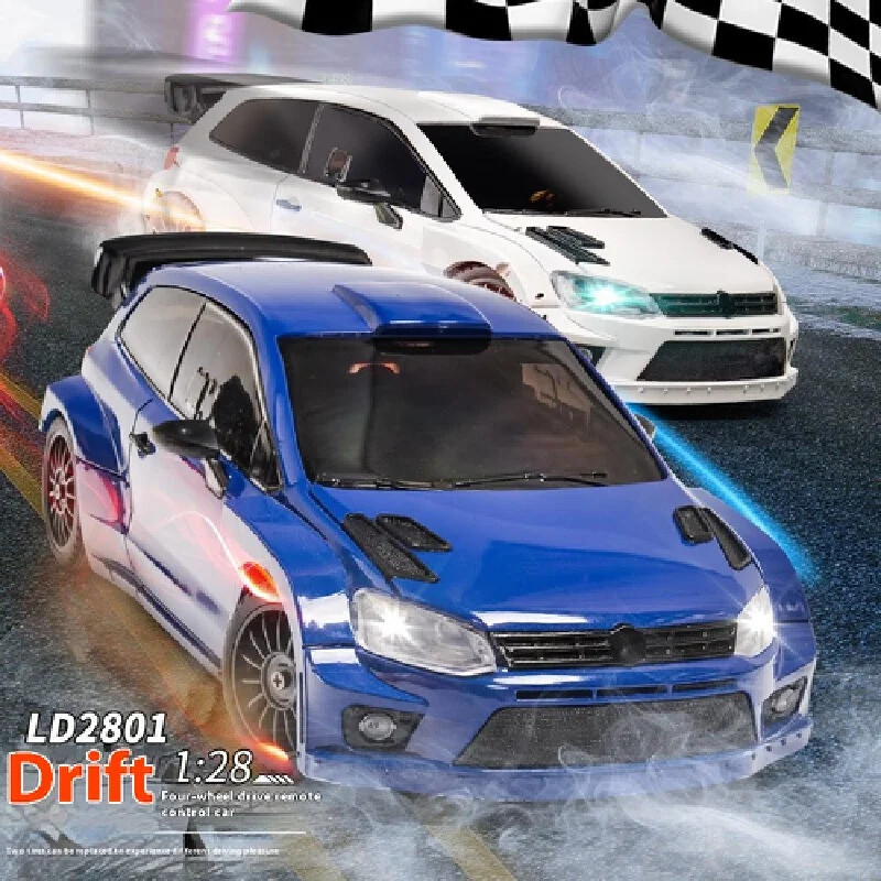 1/28 2.4g Ld2801 Polo Rc Drift รถวิทยุควบคุม 4wd Full Proportional คันเร่งควบคุม Rc รถยนต์ของเล่นเด็