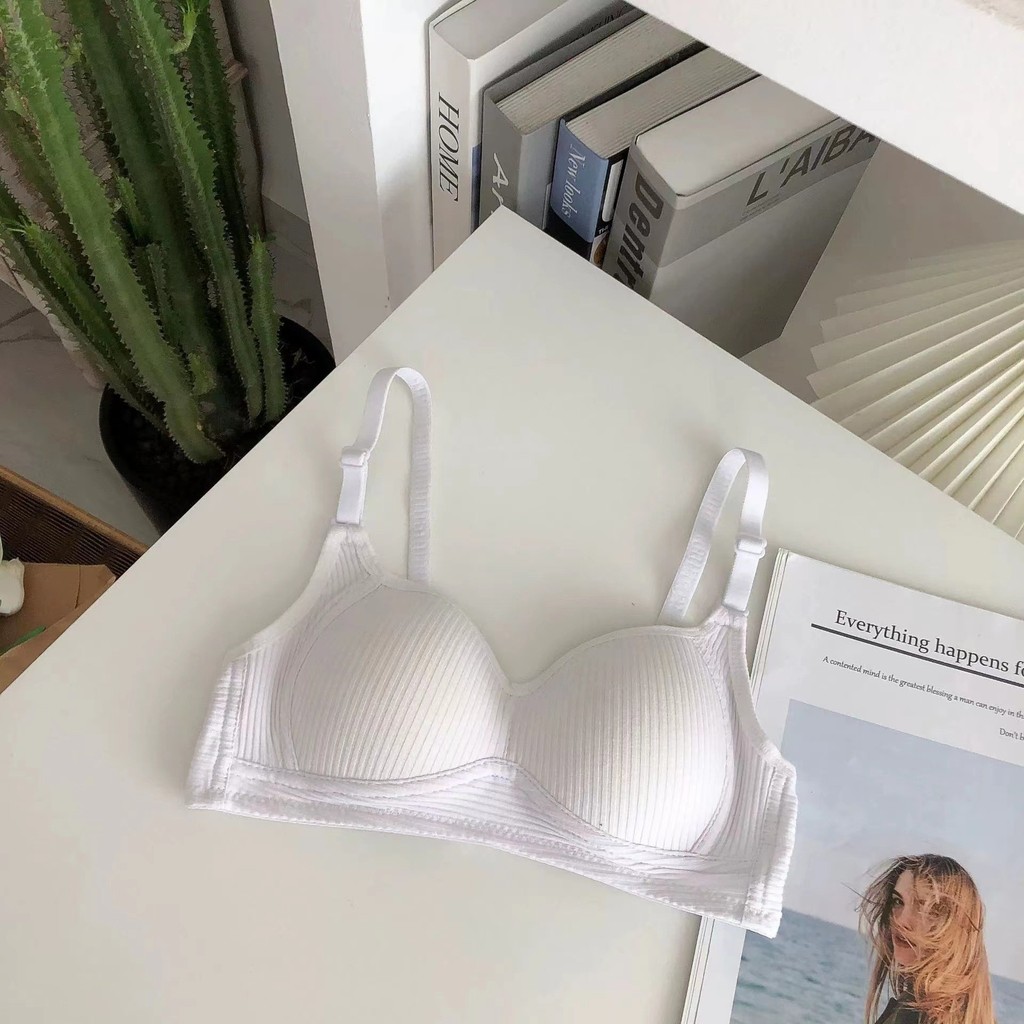 Ljs ชุดชั้นในผ้าฝ้ายไม่มีตัวอักษร-สีเทาเข้ม gt 34 75AB alabama219 th ✨sulphur289.th✨