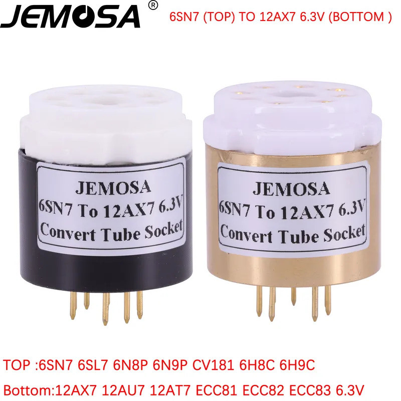 1PC 6SN7 6SL7 ECC32 ECC33 6N8P 6N9P ถึง 12AX7 12AU7 ECC82 ECC83 7025 DIY เสียงสูญญากาศหลอดเครื่องขยา