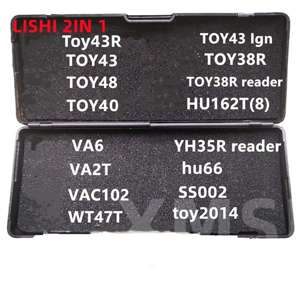 Lishi 2 in 1 DECODER LISHI TOOL HU66 TOY2014 TOY40 TOY48 TOY43 TOY38R HU162T8 VA6 VA2T YH35R เครื่อง