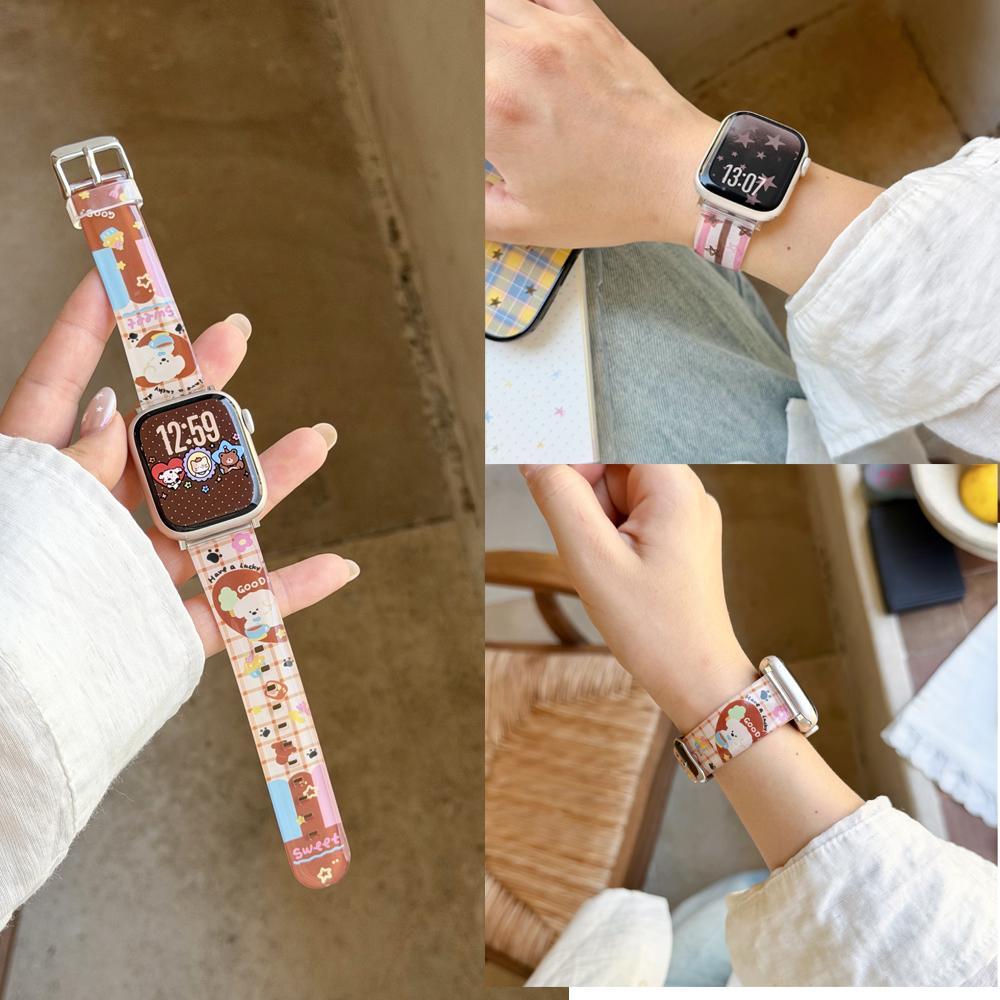 สําหรับ Huawei Watch Fit5 4 Pro 3 Sport Breathable นาฬิกาสําหรับ Fit 5 Pro น่ารักการ์ตูน Graffiti TPU สายคล้อง