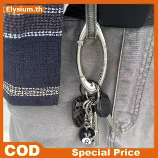 ผู้ชายโลหะผสม Carabiner out Mountaineering พวงกุญแจรูปไข่เข็มขัดมัลติฟังก์ชั่น Bule อุปกรณ์เสริม Key แหวน Unisex