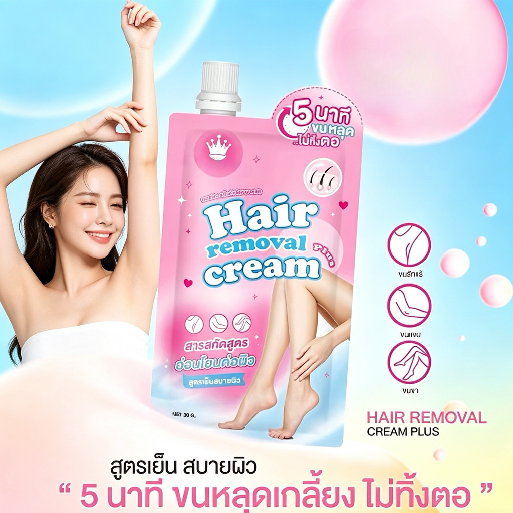 my-shop:ครีมกำจัดขน - คอสมิค ครีมกำจัดขน 5นาทีขนหาย ผิวเนียน ไร้ขน ไม่เป็นตอ ไม่แสบไม่คัน-D0037