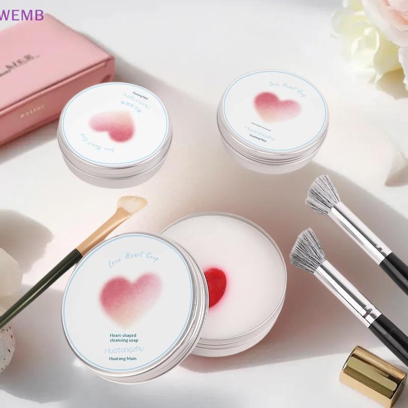 WEMB แปรงแต่งหน้าธรรมชาติทําความสะอาดสบู่ Multi-Functional ซักผ้ากลางแจ้งแบบพกพาเครื่องสําอาง Travel Beauty Cleaner เครื่องมือนํากลับมาใช้ใหม่ใหม่