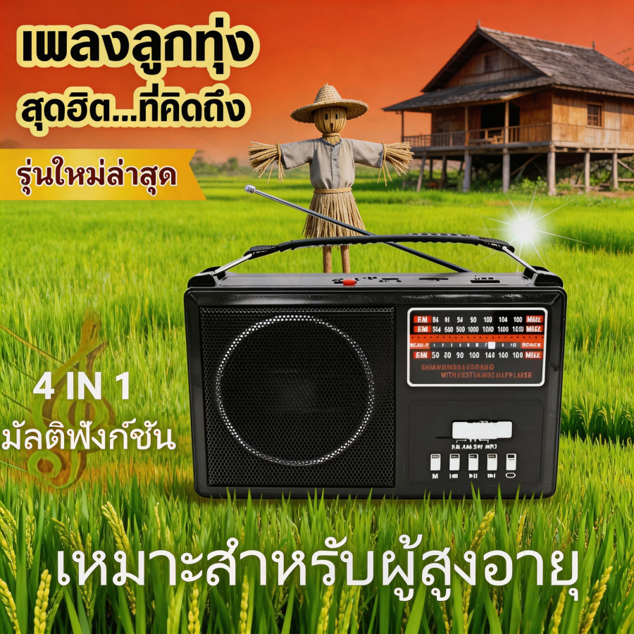 TF-288 วิทยุ AM-FM ใช้ถ่านไฟฟ้าได้ tf-268 วิทยุ TF288 วิทยุพกพา&#เสียงชัดต้องTF-299  TF-258 FMAMแท้ๆ