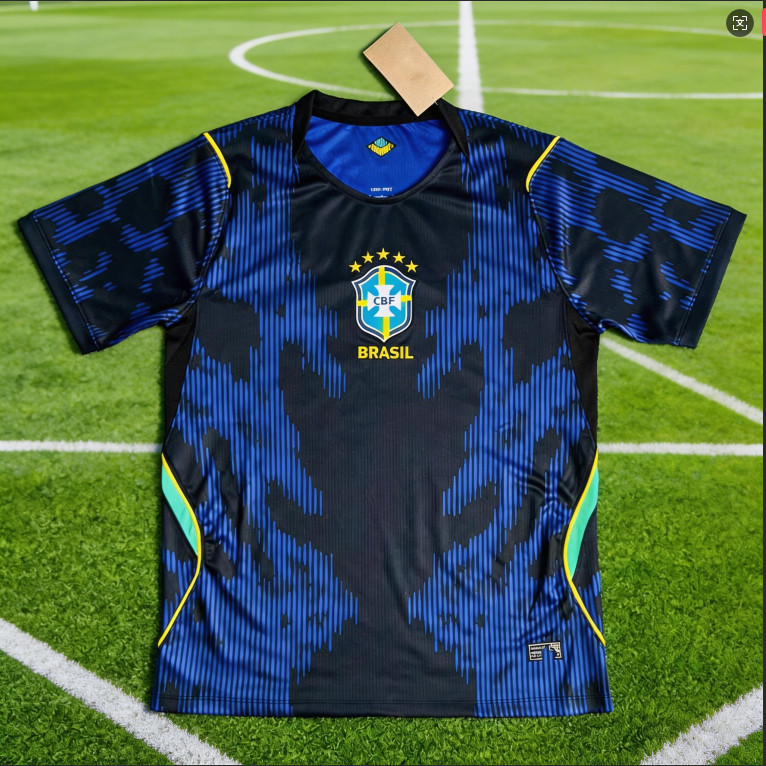 ✨การพิมพ์ 3 มิติ✨ 2026 World Cup Fan Version Soccer Jersey for Brazil National Team Men Breathable Football Shirt