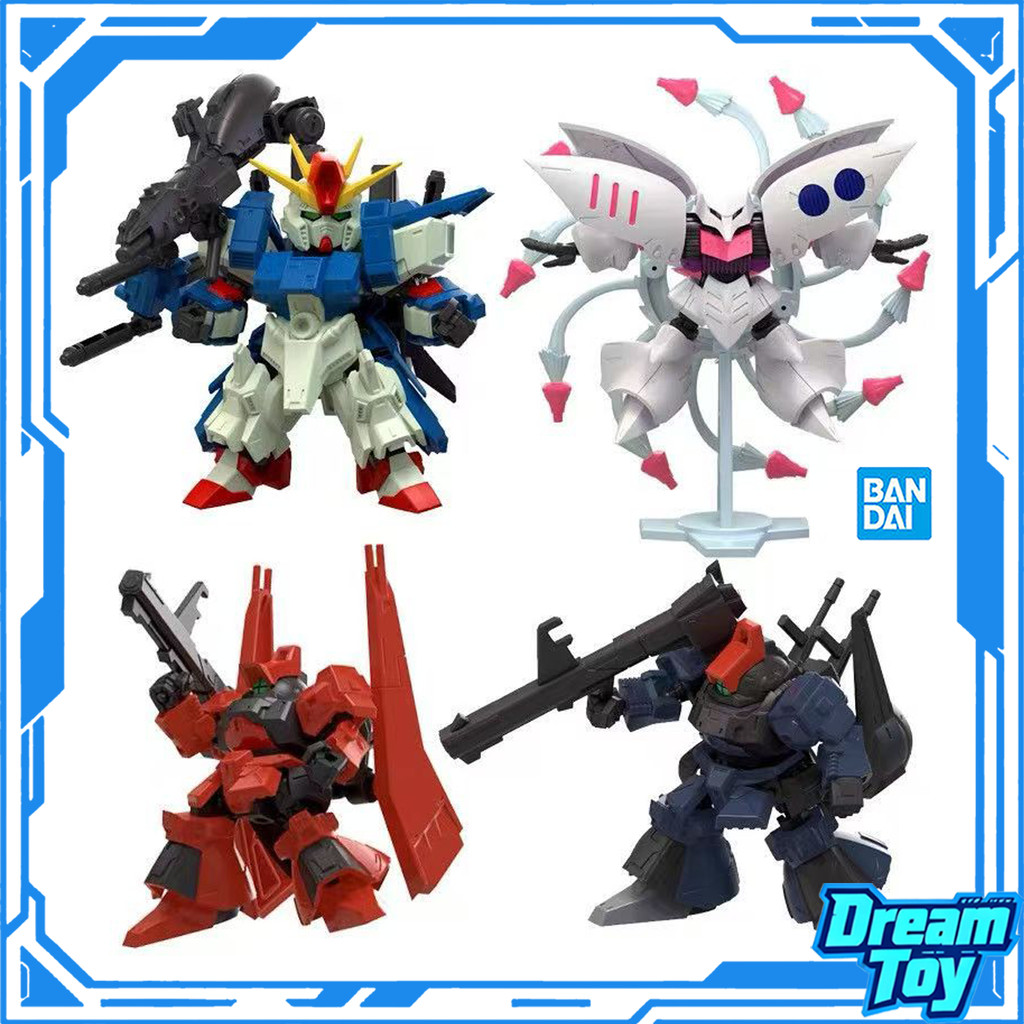 BANDAI MJG10 MOBILITY JOINT GUNDAM VOL.10 กล่อง gashapon ZZ Gundam Qubeley Rick Dias ชุด 8 ประเภท Mini Movable Figure พร้อมชิ้นส่วนขยาย