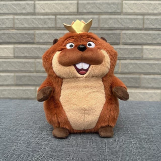Hoppers King George Mabel Beaver ก้อนของเล่นตุ๊กตาตุ๊กตาสัตว์ภาพยนตร์ตัวอักษรตุ๊กตาเด็กของขวัญ