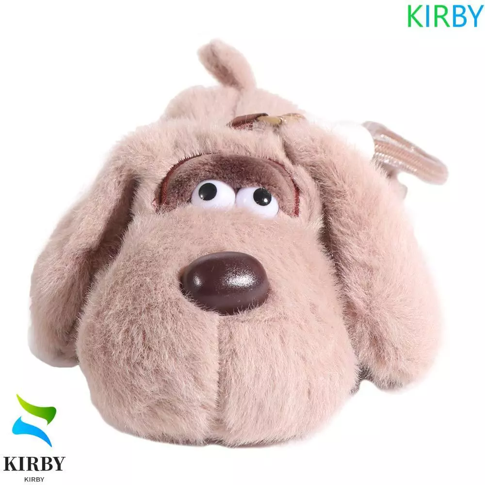 KIRBY Big Eyed Dog Plush จี้, PP ผ้าฝ้ายปุยหูใหญ่พวงกุญแจสุนัข,กระเป๋าเป้สะพายหลัง Charms เหมือนจริงสบายการ์ตูนลูกสุนัขตุ๊กตาพวงกุญแจเพื่อน