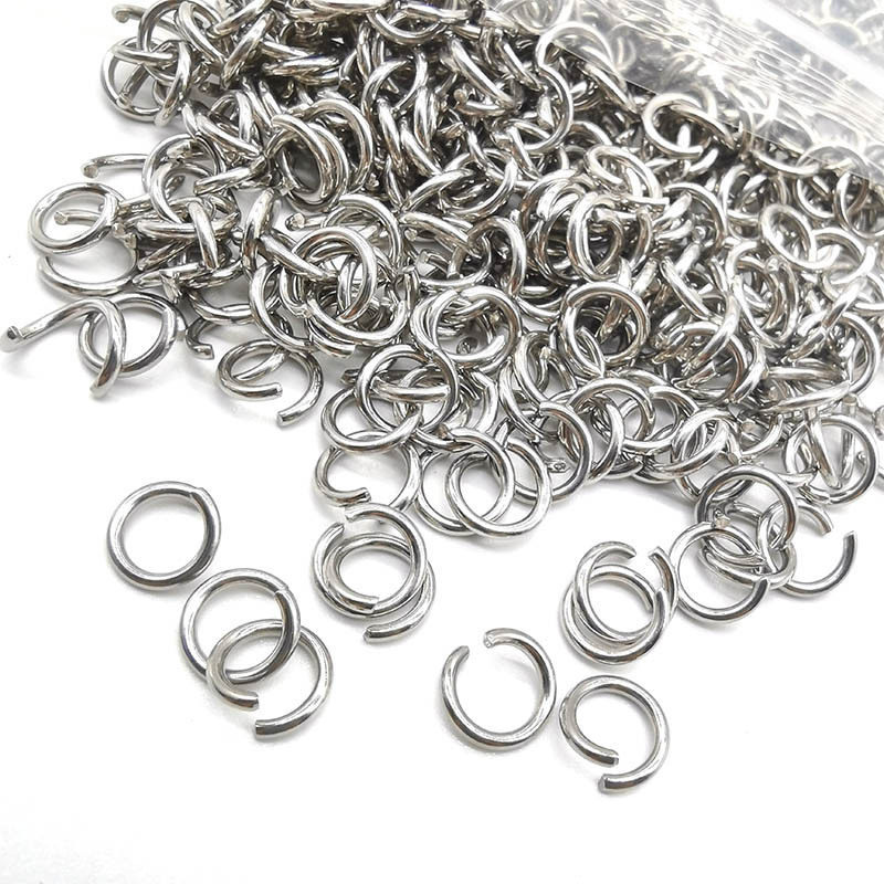 สแตนเลส Non-Fading Single Loop Jump แหวนเหมาะสําหรับ DIY เครื่องประดับทําสร้อยคอสร้อยข้อมือและ Hypoallergenic สี-Fast อุปกรณ์เสริม