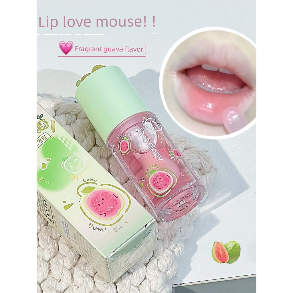 ลิปออย ลิปมัน Sweet Island Story Guava Water Gloss ลิปกลอสให้ความชุ่มชื้น Daily Lip Care Fruity Nude