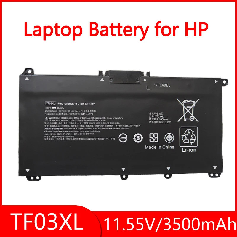 TF03XL แบตเตอรี่แล็ปท็อปสําหรับ HP Pavilion 14-bf033TX 14-bf038TX 15-CC563ST HSTNN-LB7X TPN-Q188 15-