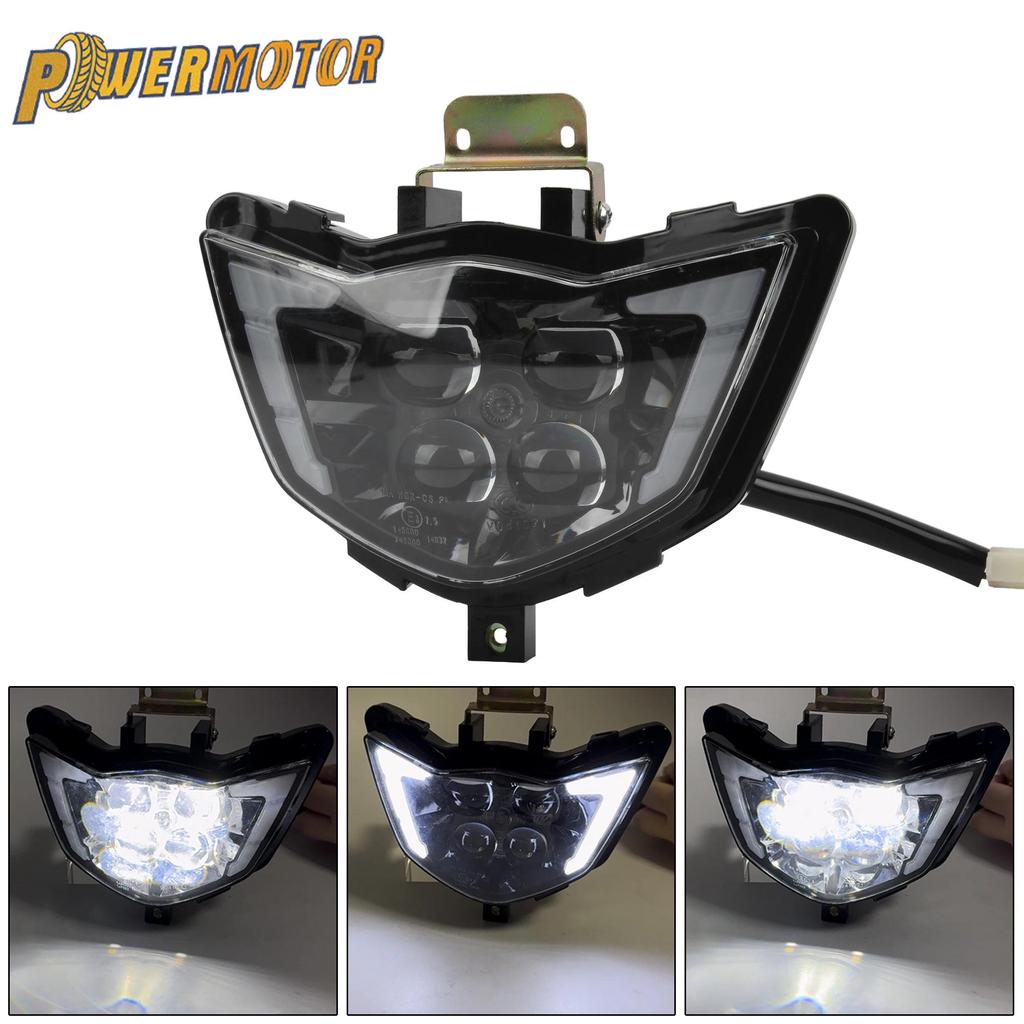 ไฟหน้า LED รถจักรยานยนต์สําหรับ Yamaha BSE Kayo WR YZ 250F 450 TT125 T2 Z4 MX Enduro Dirt Bike Head 