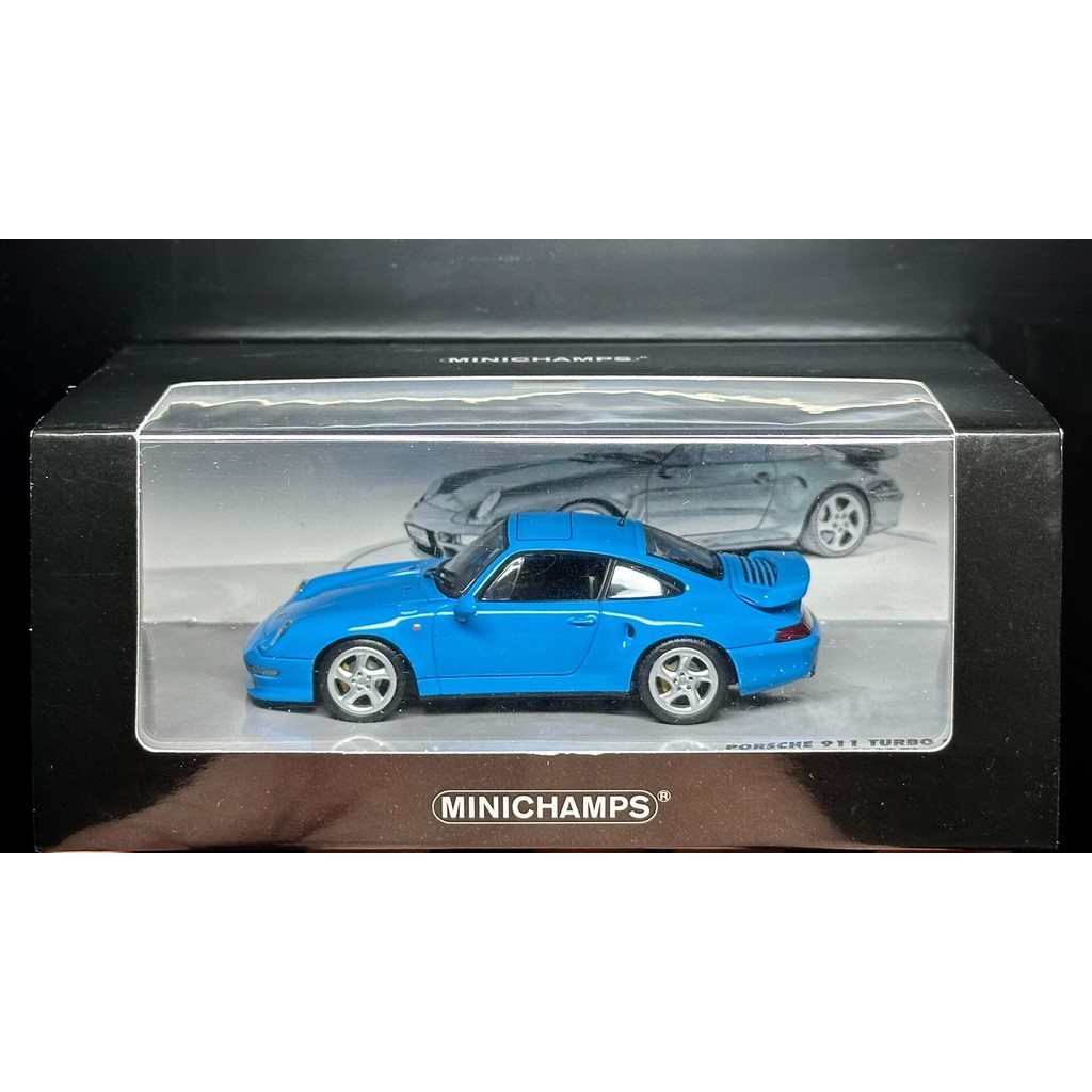 1/43 Mini Cut Porsche 911 993 Turbo S 1998 Rivierablau Blue 1: 43 Minichamps Porsche 911 Turbo S (99