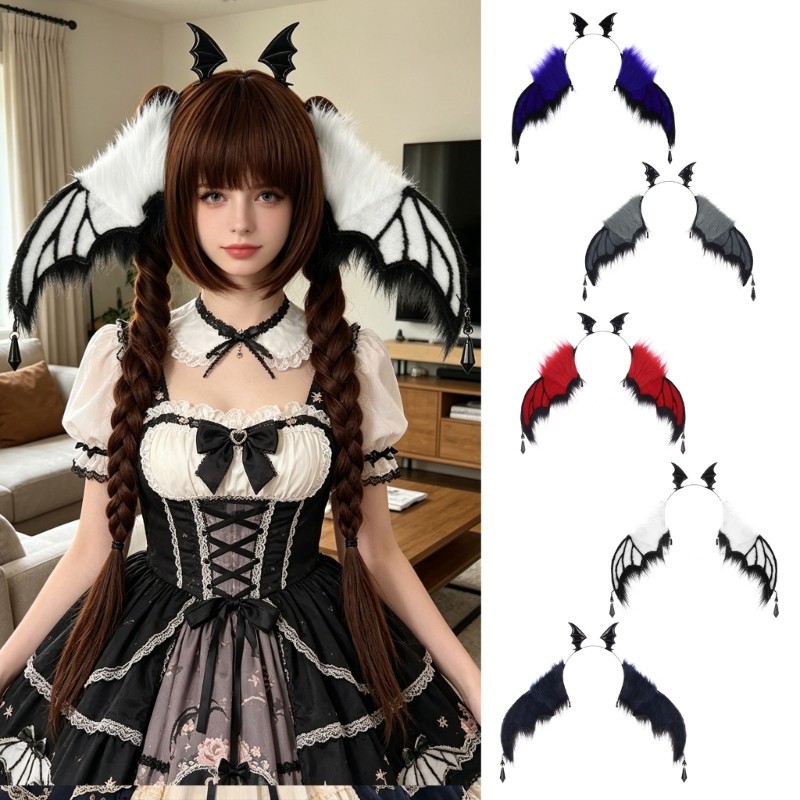 Young Dark Series Devil Bat Headband สําหรับผู้ใหญ่และเด็กปาร์ตี้ฮาโลวีนเครื่องแต่งกาย Props
