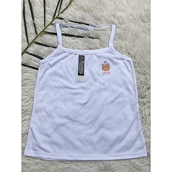 เสื้อทับ / เสื้อซับใน ผ้าคอตตอน สายเดี่ยว ปักการ์ตูน Free size / XL