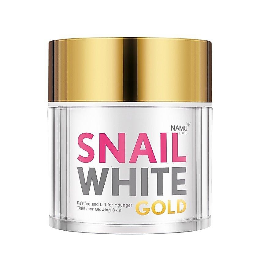 Snail White Gold Facial Cream 50ml. สเนลไวท์ โกลด์ ครีมหอยทากผสมทองคำ บำรุงผิวหน้าขาวกระจ่างใส