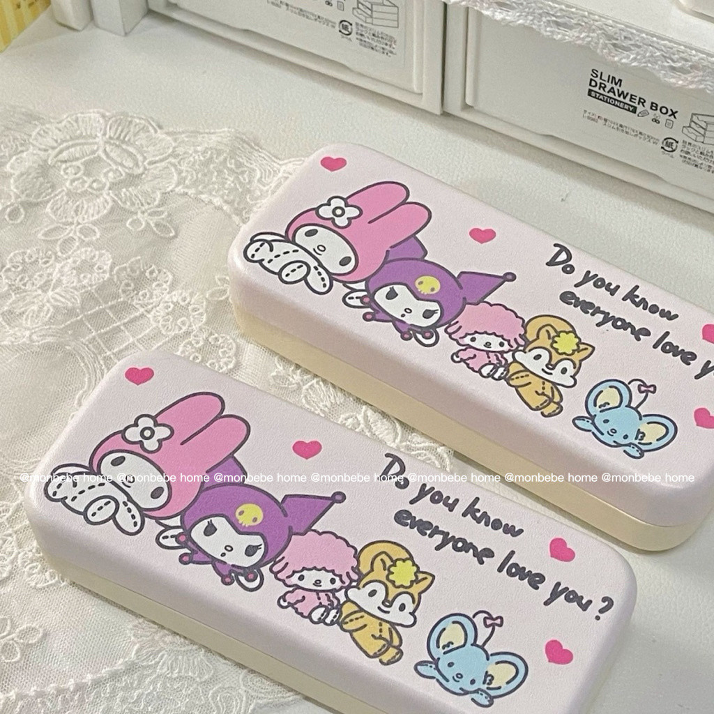 กล่องใส่แว่น กล่องแว่นตา  ลายซานริโอ พกพาสะดวก  สินค้าพร้อมส่ง！！！