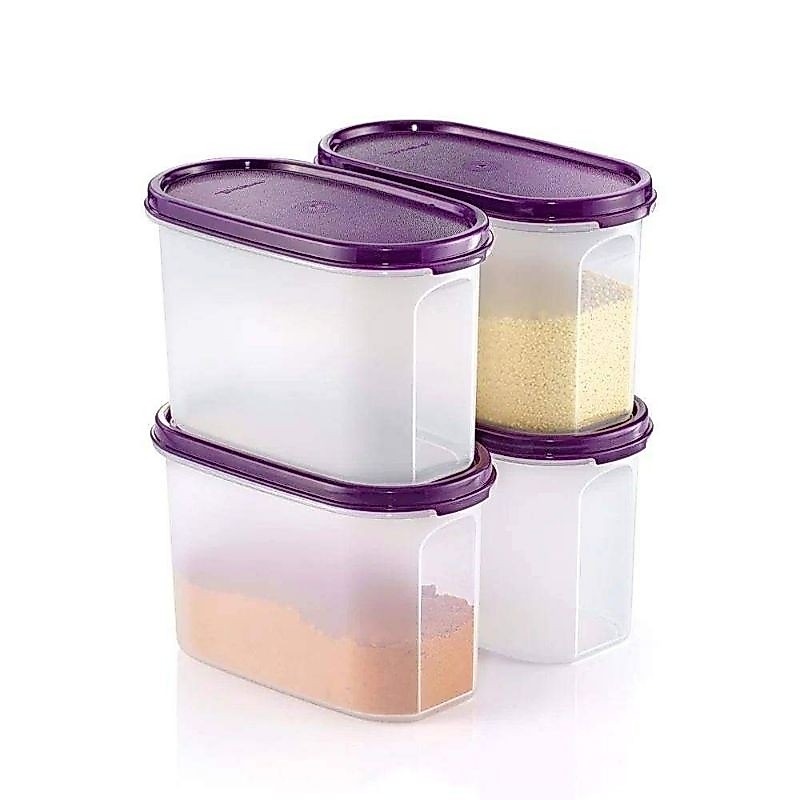 Tupperware กล่องโมดูล่าโอวี (1ใบ) กล่องเก็บอาหารแห้ง อากาศไม่เข้า มีหลายขนาด
