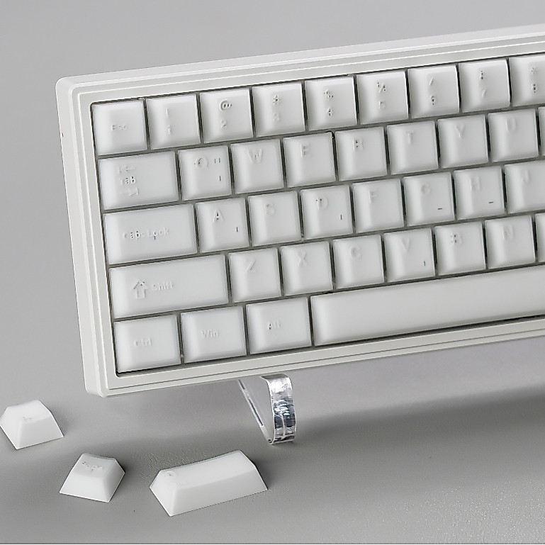 Womier Cube สีขาว 121 คีย์ Double-Shot Cherry Profile PBT Keycaps Set