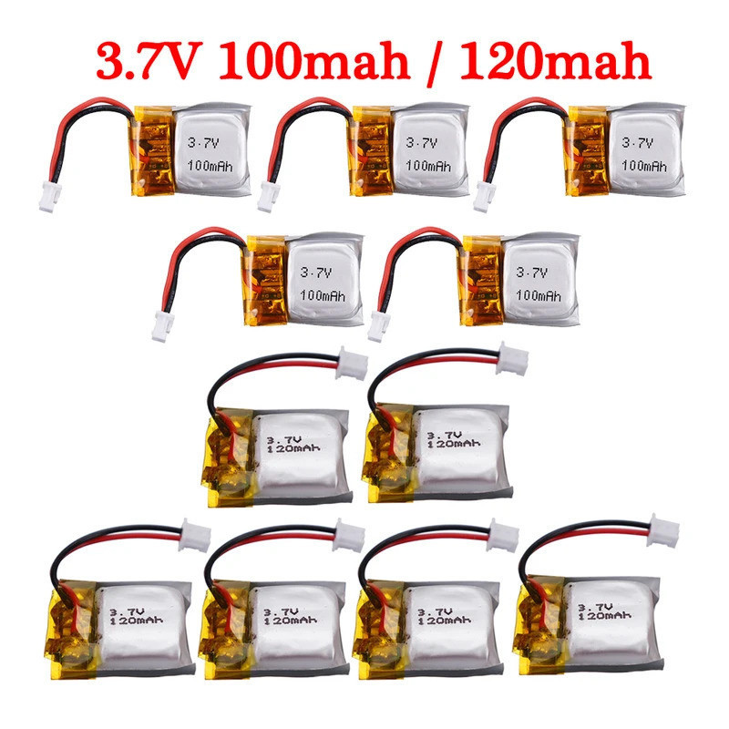 3.7 V 100 mAh/120 mAh แบตเตอรี่ Lipo สําหรับ FQ777-124 Hubsan Q4 Wltoys V272 V282 V292 Rc Quadcopter