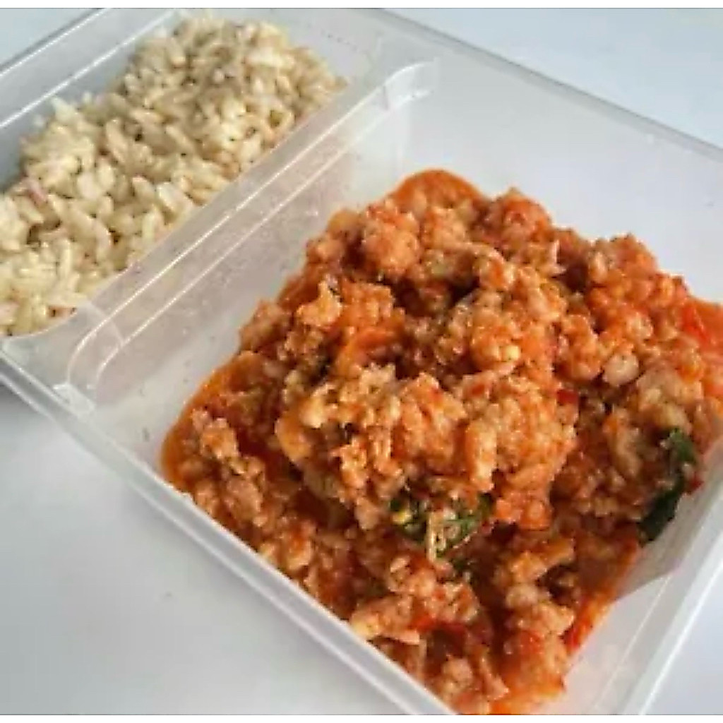 ข้าวน้ำพริกอ่องหมูสับจำแลง Vegan