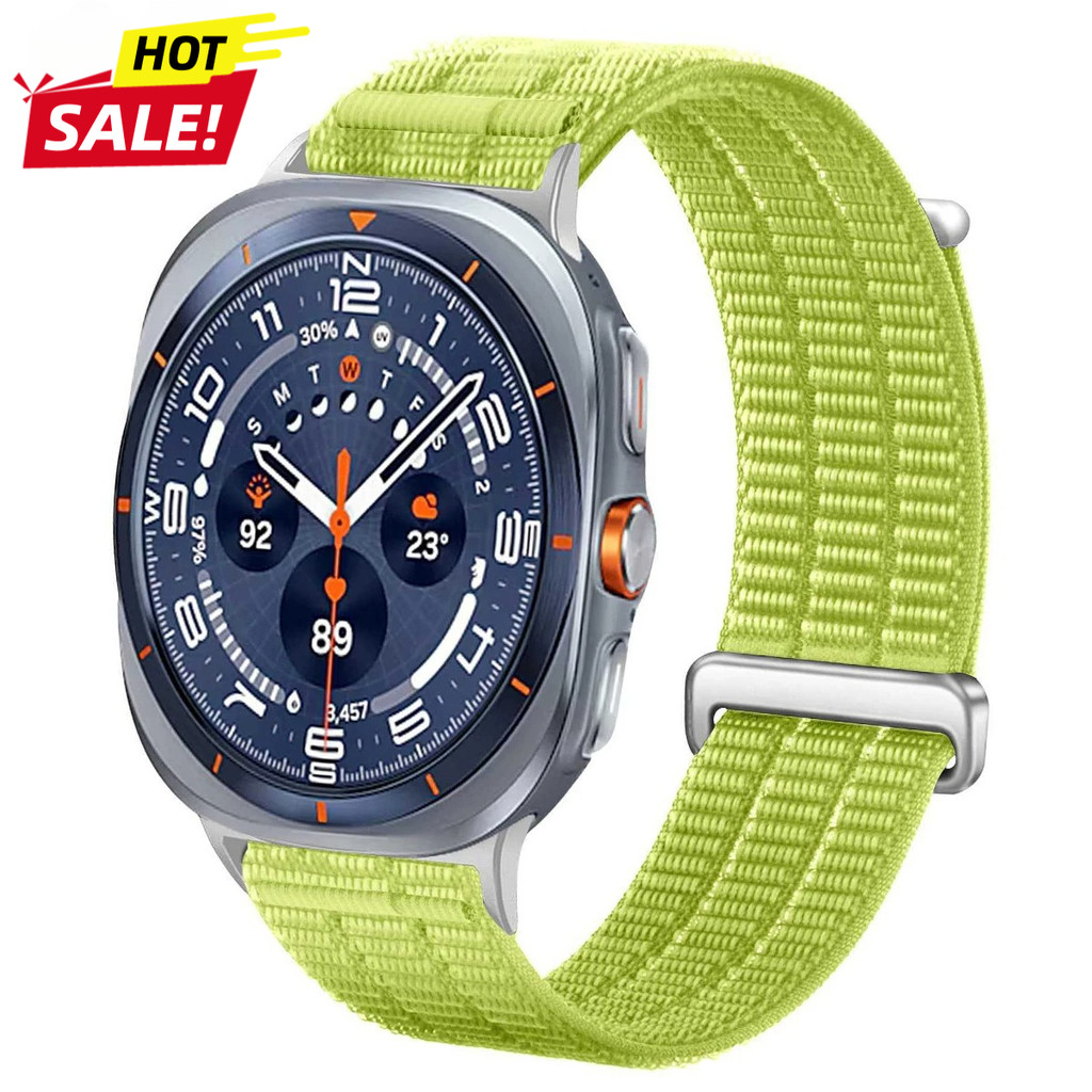ห่วงไนลอนสานสําหรับ Samsung Galaxy Ultra 2 47 มม.2025 สร้อยข้อมือสําหรับ Samsung Galaxy Watch 9/8 40/44 มม.8Classic 46 มม.สายรัดข้อมือ