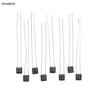 Erudent 10 ชิ้นสีดําพัดลมมอเตอร์ 2A 250V ฟิวส์ความร้อน LED Fues 115 120 125 130 135 140 145 150 องศาอุณหภูมิสวิทช์ใหม่
