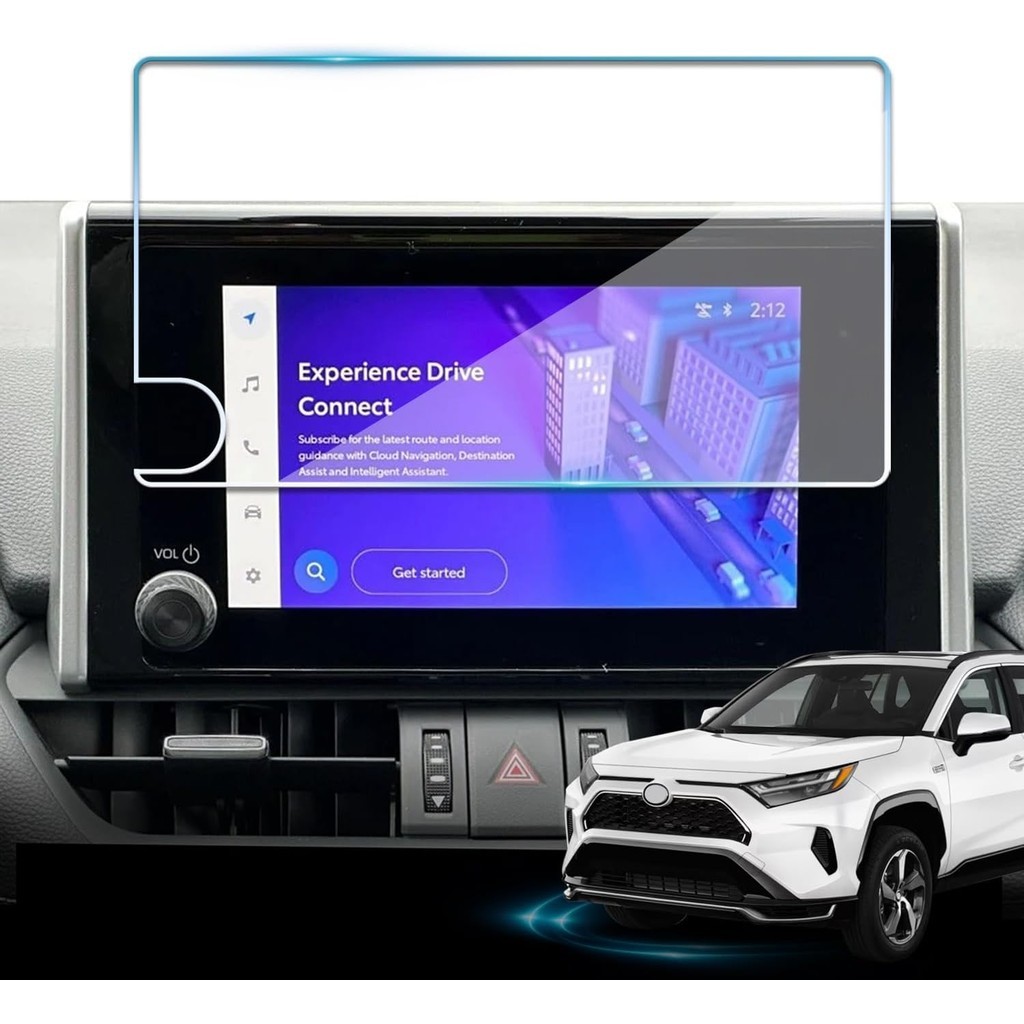 ป้องกันหน้าจอสําหรับ Toyota RAV4 2023-2025,กระจกนิรภัยป้องกันฟิล์มสําหรับ RAV 4 LE/XLE/Adventure/XLE