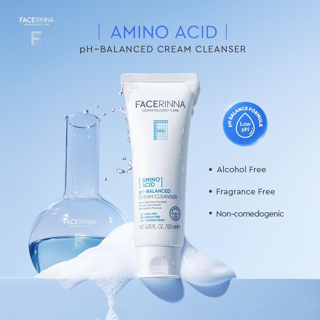 [New Launch] FACERINNA [Amino Acid] pH Balanced Cream Cleanser 120ml