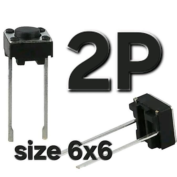 TOMBOL 2P Switch Sharp TV Switch Sharp (Touch Sw Tc0606A15/50 2P โลหะ Bkt) สวิตช์ปุ่มกด NoNO Horn Pu