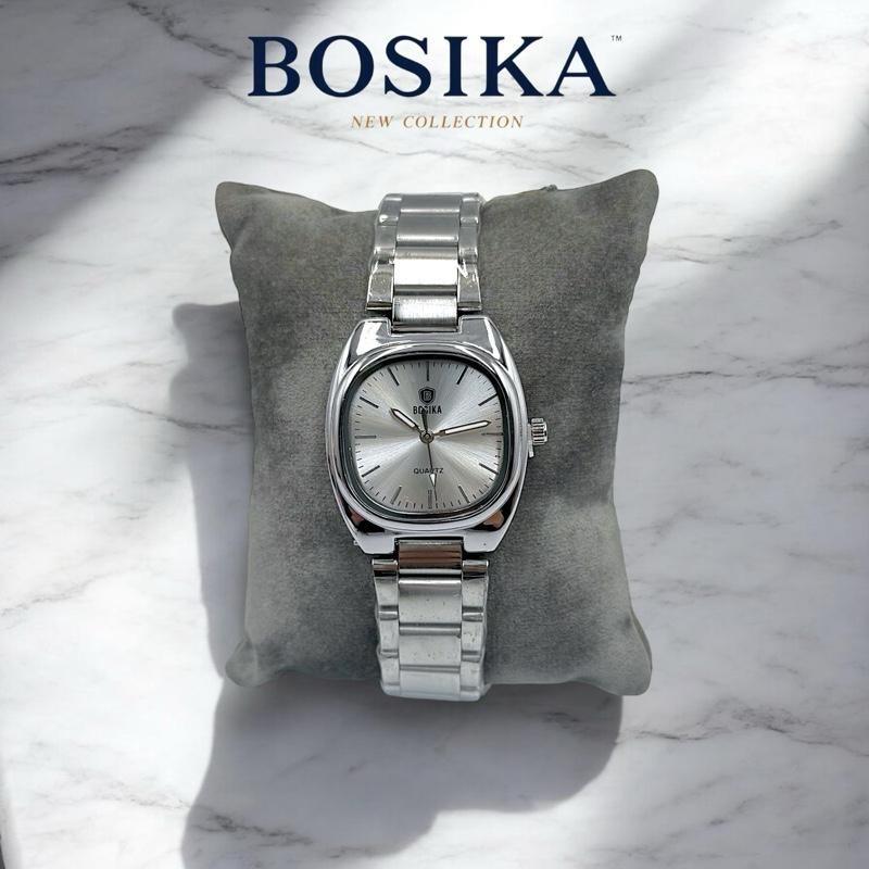 (L49) BOSIKA นาฬิกาข้อมือหญิง นาฬิการุ่นใหม่ สายสแตนเลส หน้าปัดกลม ขนาด 32 mm. คลาสสิค แท้ 100%
