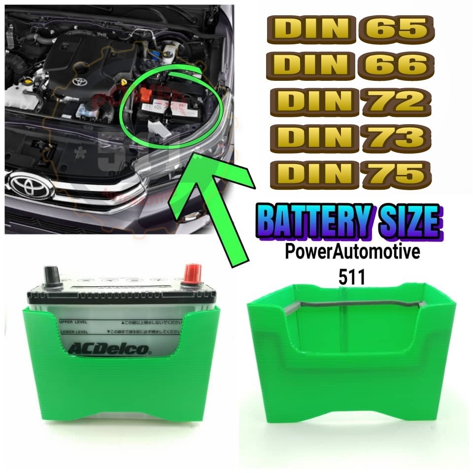 BATTERY JACKET DIN66 / DIN 72 / DIN 73 / DIN 75 / 370LN3-MF / 57412-LN3 ฝาครอบป้องกันแบตเตอรี่