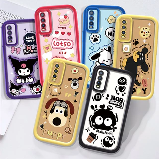 TPU ซิลิโคนนุ่มเคสโทรศัพท์สําหรับ VIVO V2054 V2070 V2037 V2026 V2033 V2042 V2069 V2028 V2102 V2039 V2068 V2029 V2043 V2048 น่ารักการ์ตูน Kuromi หมีกันกระแทก