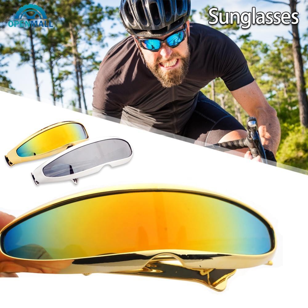 OPENMALL อัพเกรดElectroplate Cyclops Visor แว่นตากันแดกลายอนิเมะ UV400 เลนส์กระจกสำหรับคอสเพลย์ E8S8