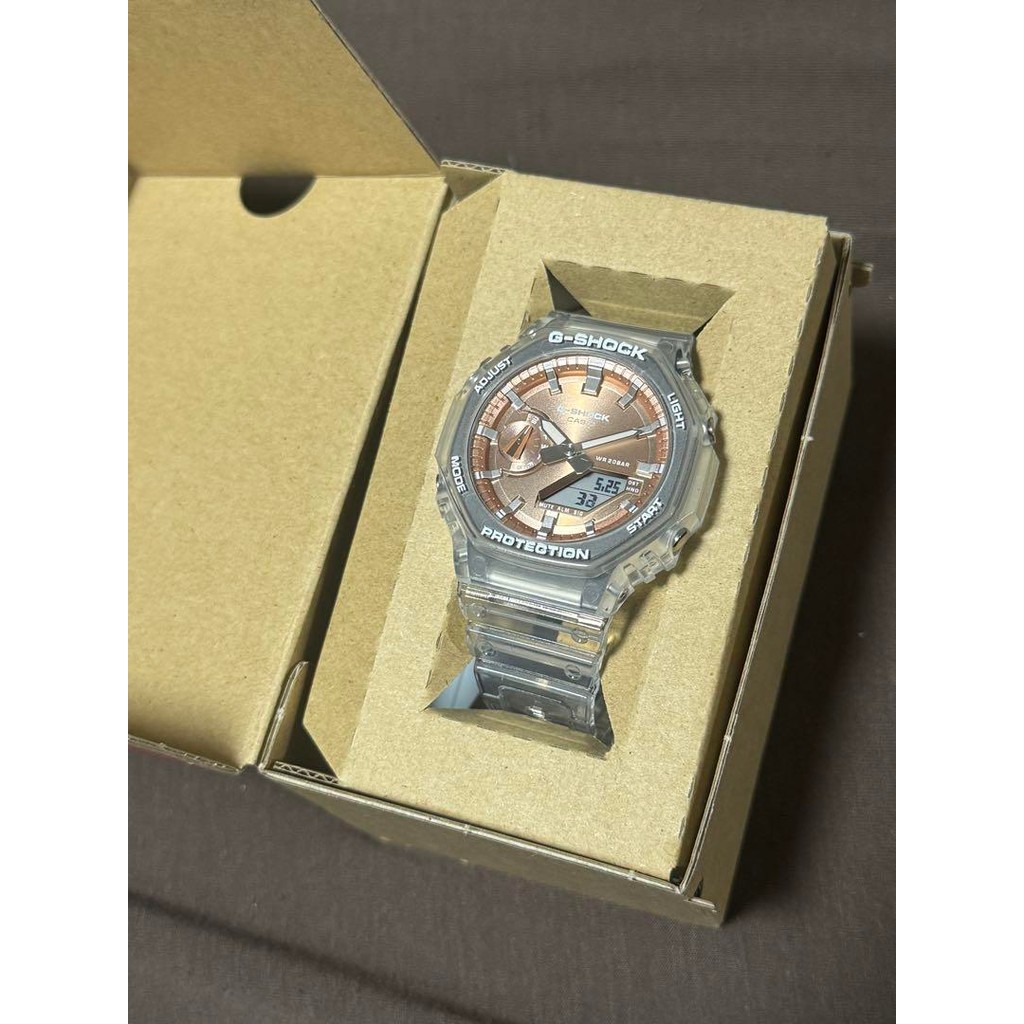 Casio G-Shock Watch BRIGHT METALLIC DIAL GA-2100BM-7A5JF  Clear