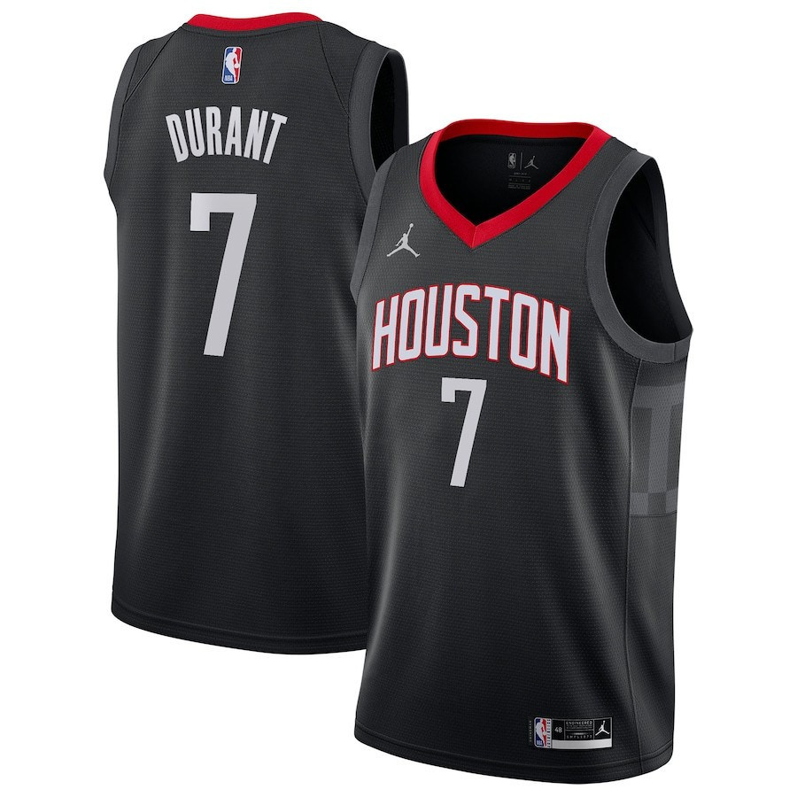 Houston Rockets Jordan Statement Swingman Jersey - สีดํา - Kevin Durant - Unisex