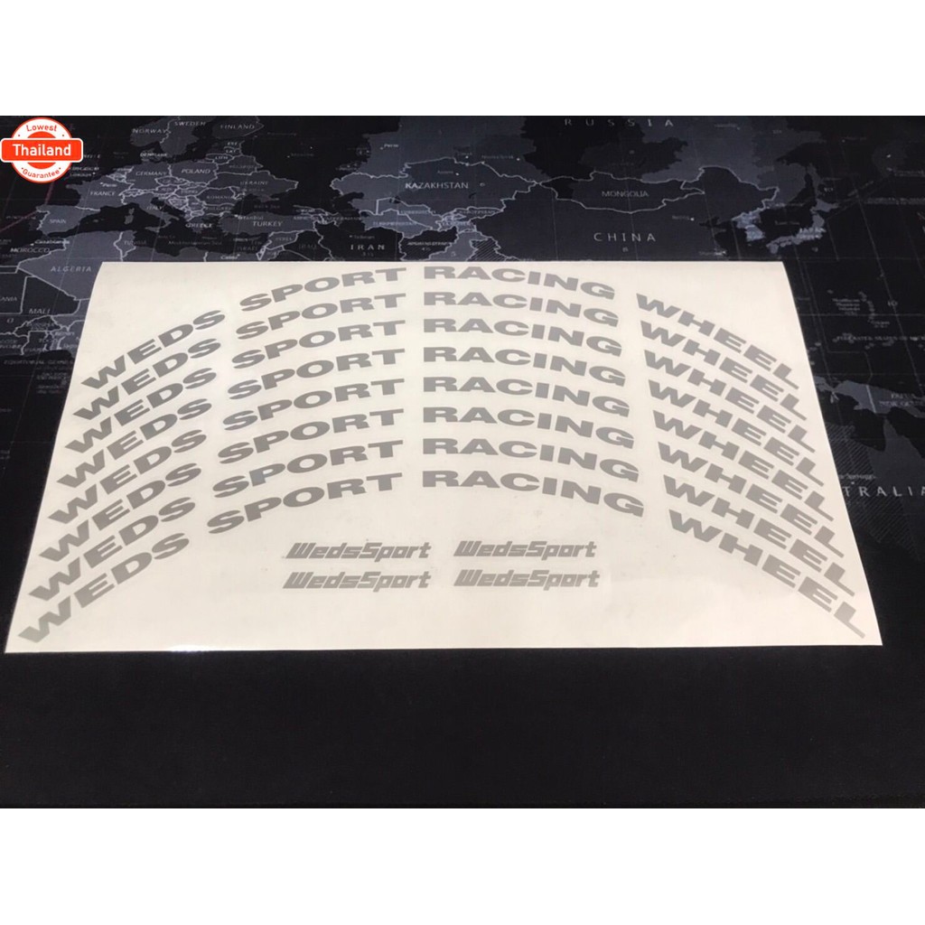 สติ๊กเกอร์ล้อ wedssport TC005 ขอ 15-16-17-18 นิ้ว wedssport