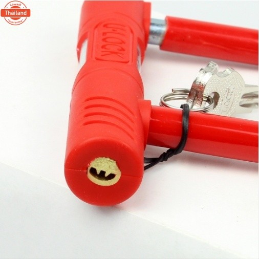 ที่ล็อคล้อ กุญแจล็อคล้อ แตัวยู Li Tian คละสี รุ่น Motor-Bike-Bicycle-Lock-Key-05e-June-Beam