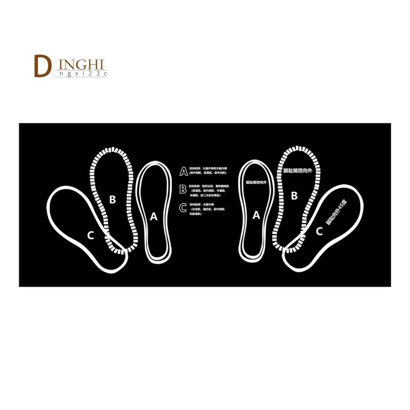 Squat Mat,Squat Step Positions เสื่อเข่า Msquat Mat พร้อมตําแหน่งเท้า Mat, Kettlebell ยกน้ําหนัก Squ