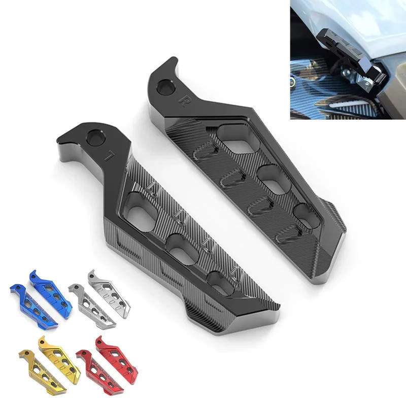 สําหรับ NMAX155/XMAX300/NVX155/AERO R1/R3/MTO3 รถจักรยานยนต์ผู้โดยสารด้านหลังเท้า Peg สีฟ้าทองสีดําส