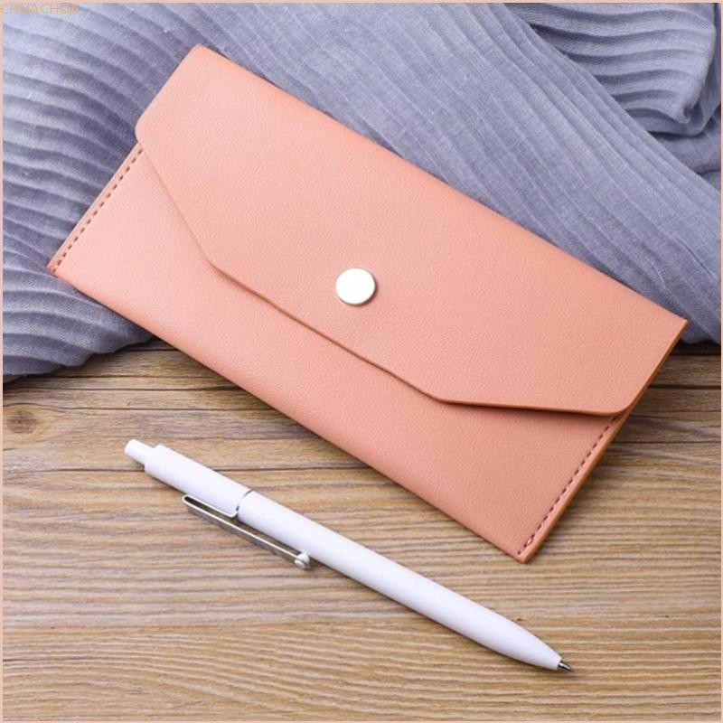 Chu Cash Envelope Wallet Leather Money Wallet For Office And Travel 6 9x3 7Inch