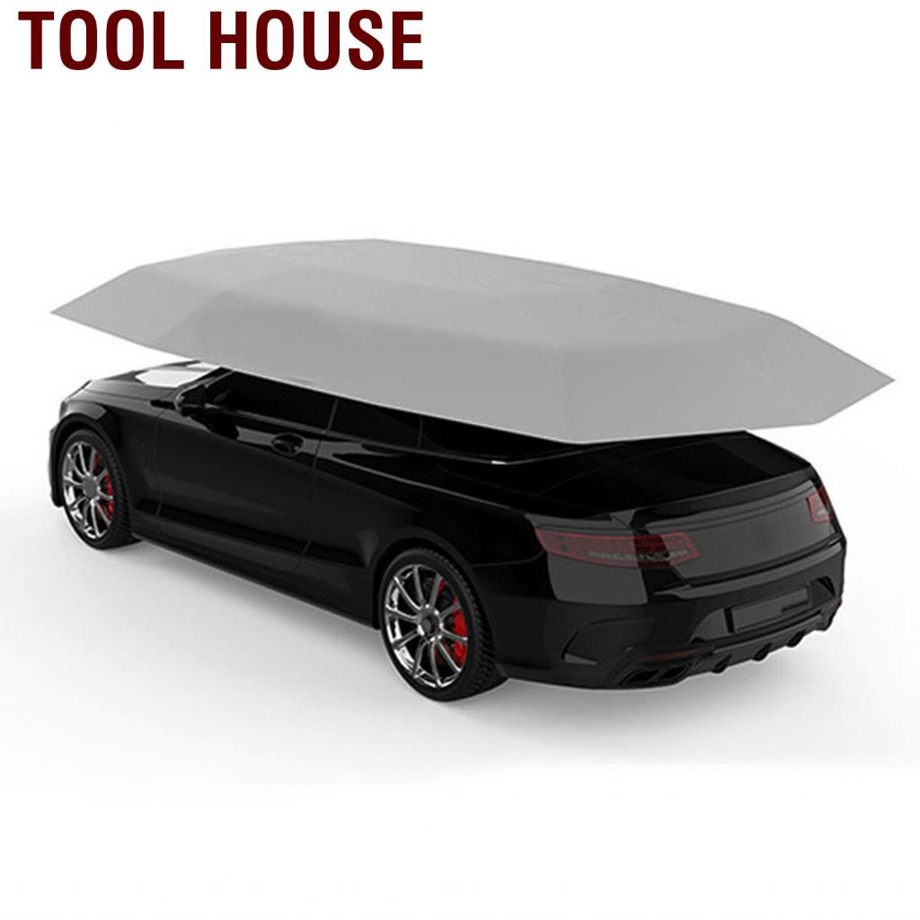 Tool House.Ay-th Car Sunshade Umbrella Oxford ผ้าปกหลังคาสำหรับบาร์บีคิวกลางแจ้ง (4.2 x 2.1m / 13.78