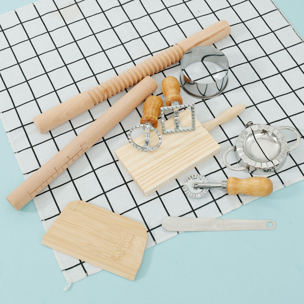 10 ชิ้น Ravioli DIY ชุดเครื่องมือไม้เกลียว Ravioli ทําชุดเครื่องมือ Ravioli พาสต้า Maker ชุดสําหรับห